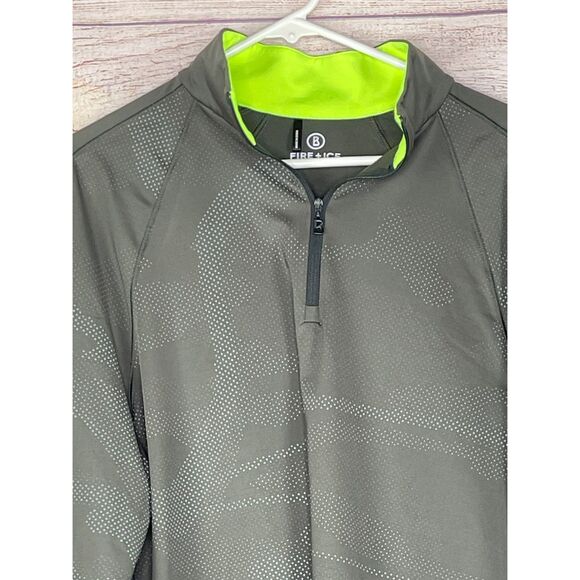 Bogner Fire + Ice Pullover Mens XL Gray  Base 1st Layer 1/4 Zip Ski - Picture 2 of 6